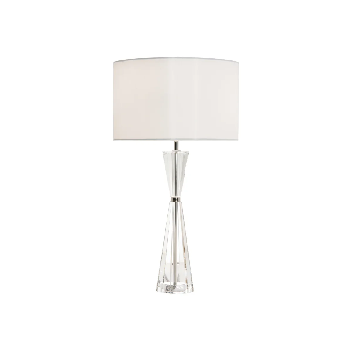 Risha 2 Light Table Lamp Crystal Nickel – image 1