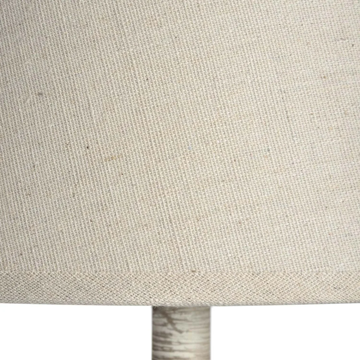 Baronnies Wooden Pedestal Table Lamp with Tapered Linen Shade - Grey – image 2