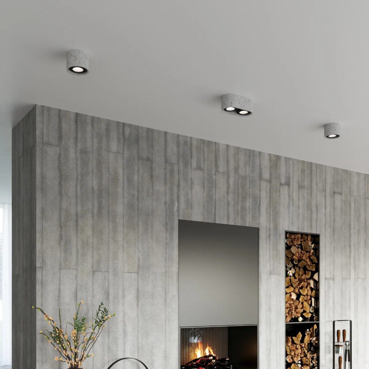 Ceiling lamp BASIC 2 concrete - gray – image 4