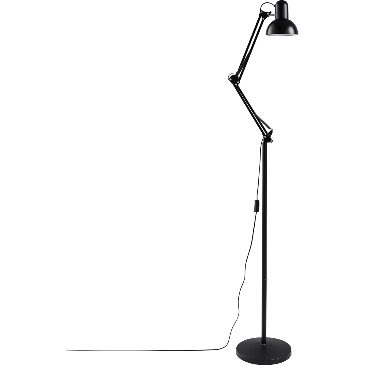 Adjustable Architect Floor Lamp with Swing Arm - Black – image 4