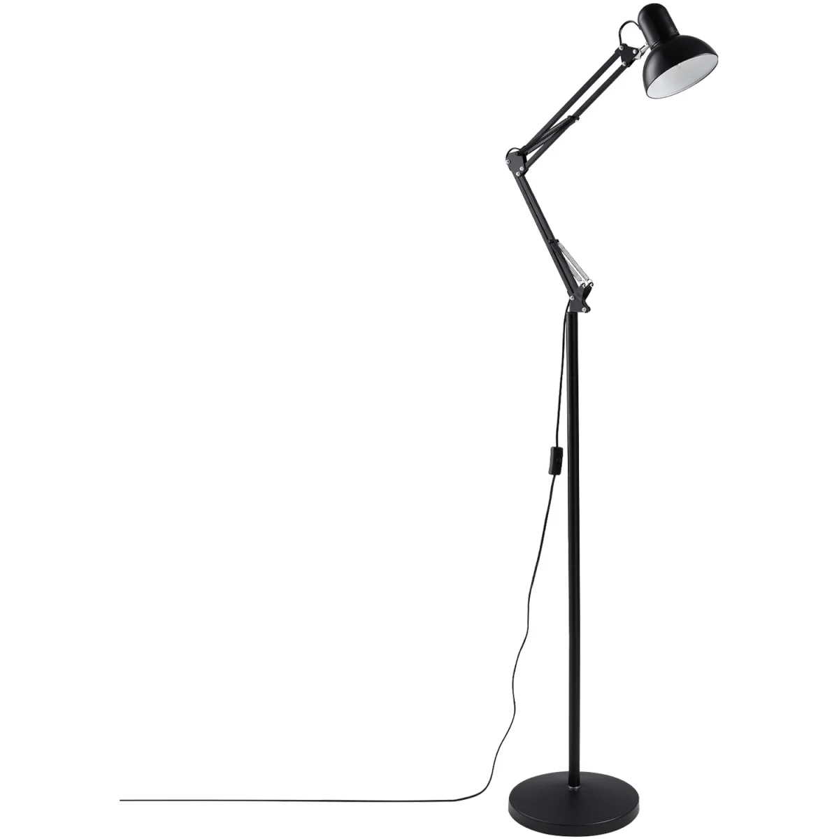 Adjustable Architect Floor Lamp with Swing Arm - Black – image 10