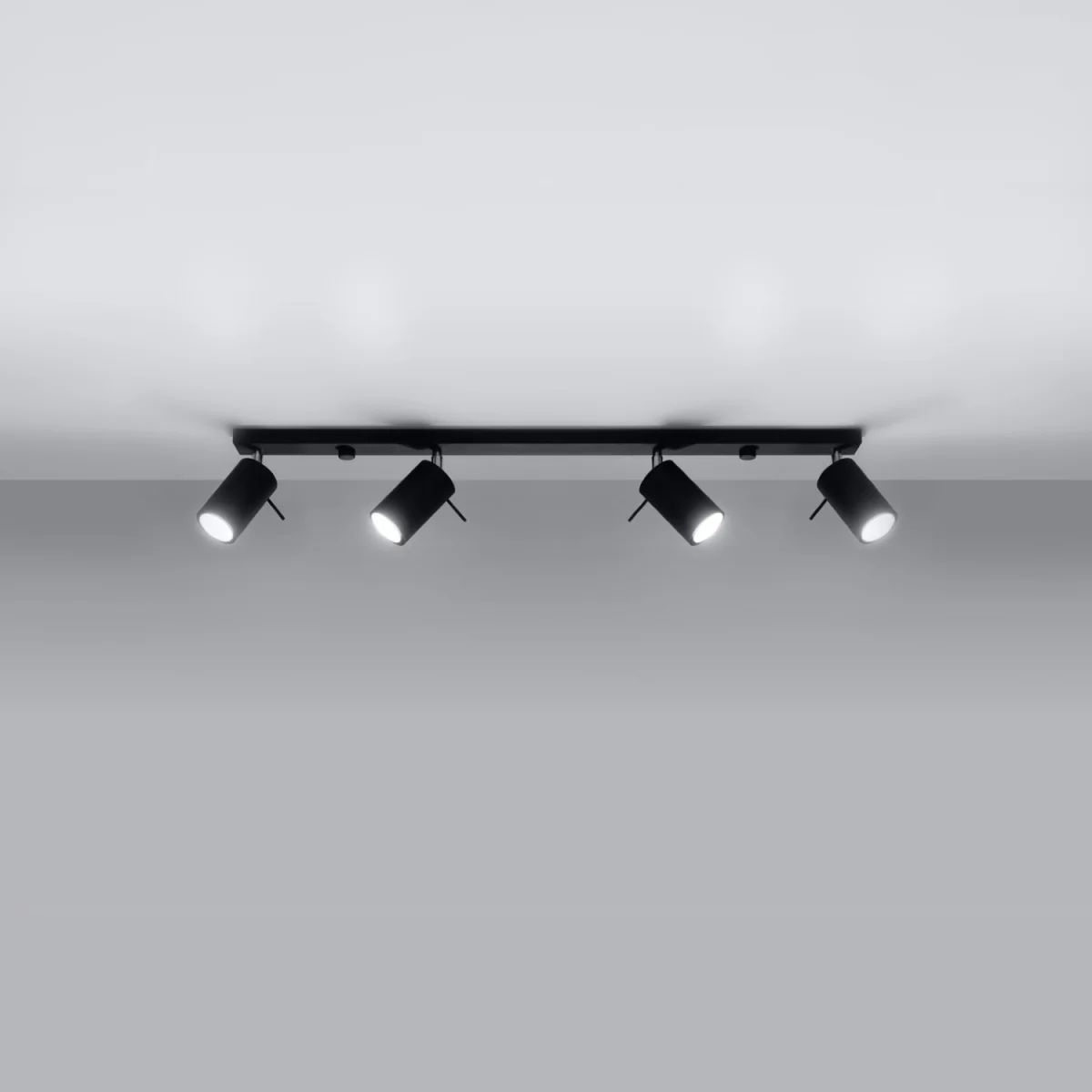 Ceiling lamp RING 4 black - black / 80cm – image 2