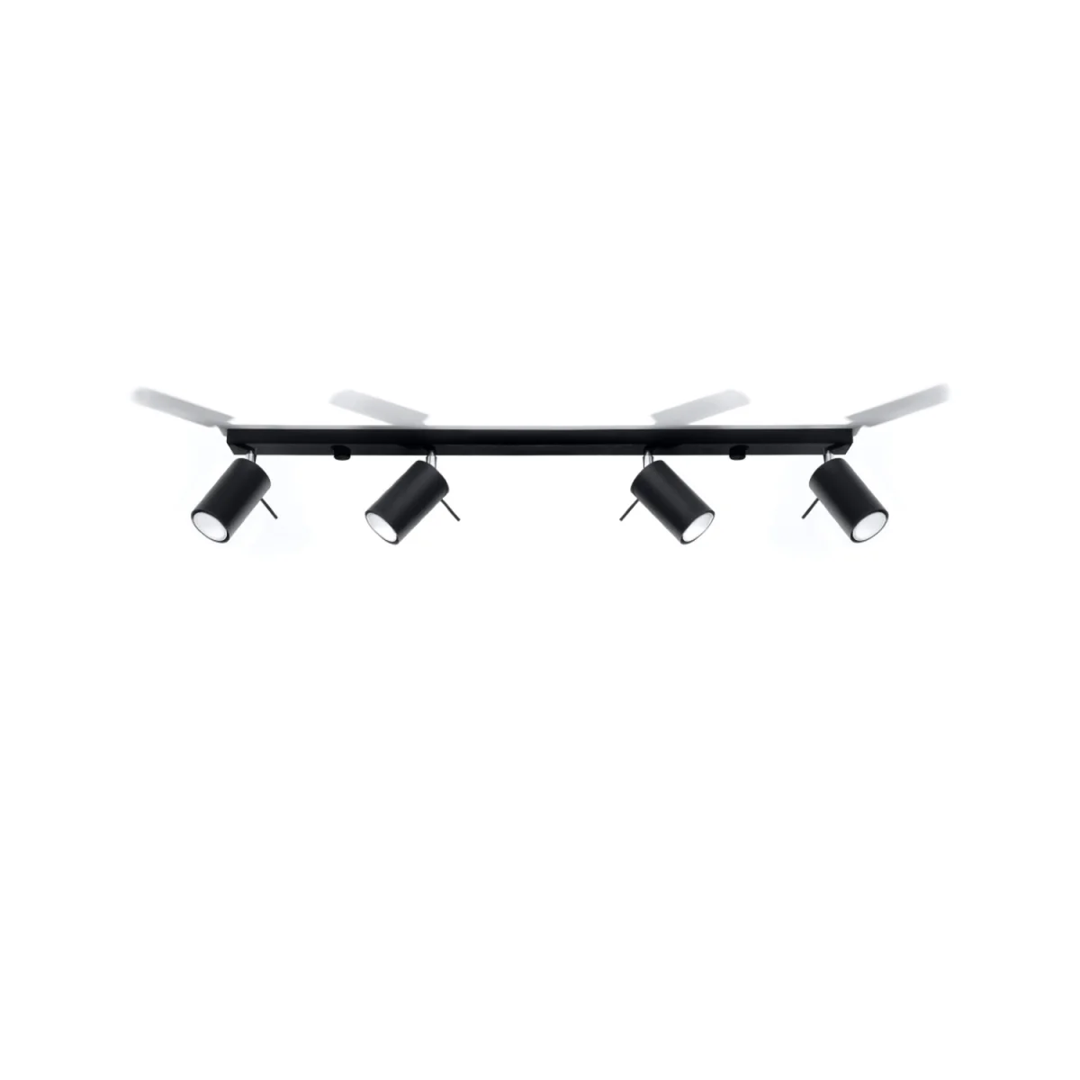 Ceiling lamp RING 4 black - black / 80cm – image 3