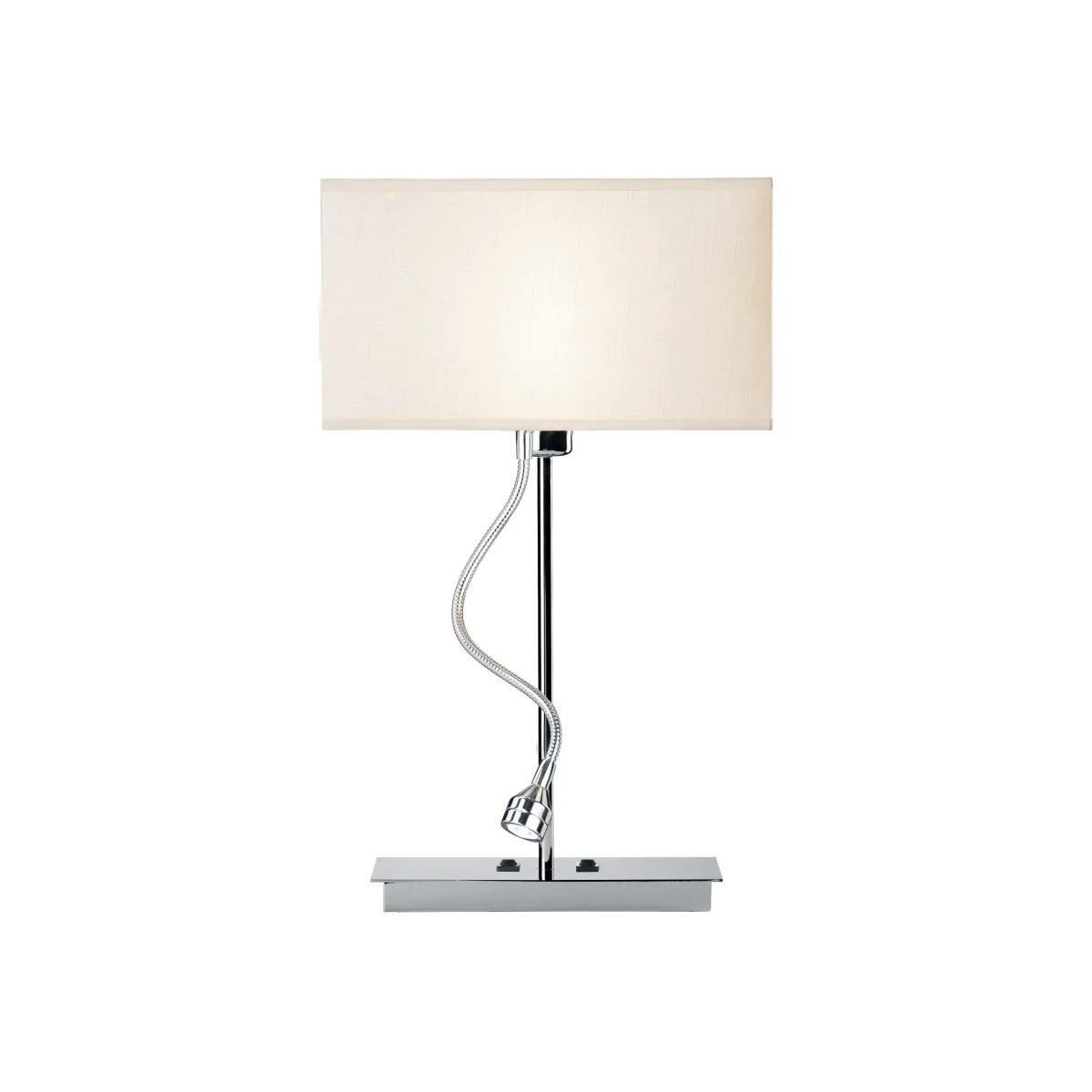 Amalfi Table Lamp Polished Chrome With Shade LED – image 1