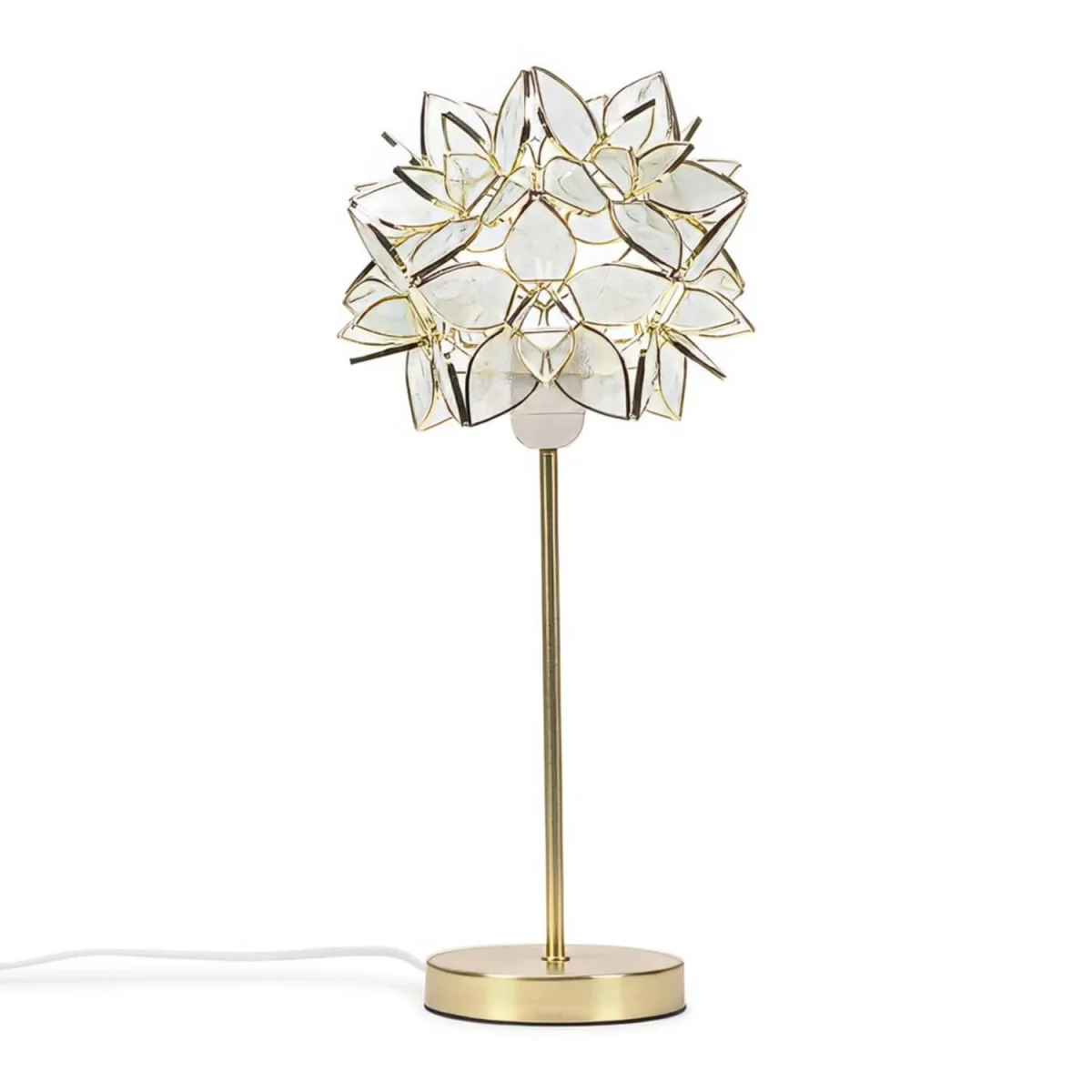 Charlie Gold Table Lamp with Flower Shade - Clear / 1.25kg – image 2
