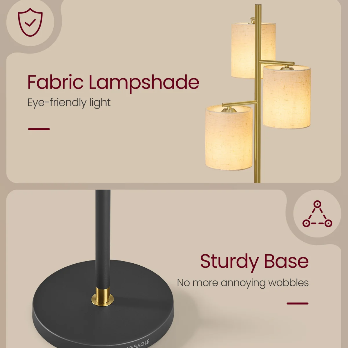 Adjustable Matte Black Floor Lamp, 3-Color LED - Black – image 4