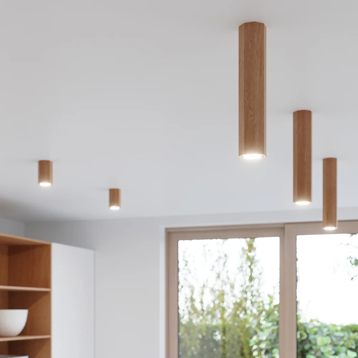Ceiling lamp ZEKE 2 oak - oak – image 7