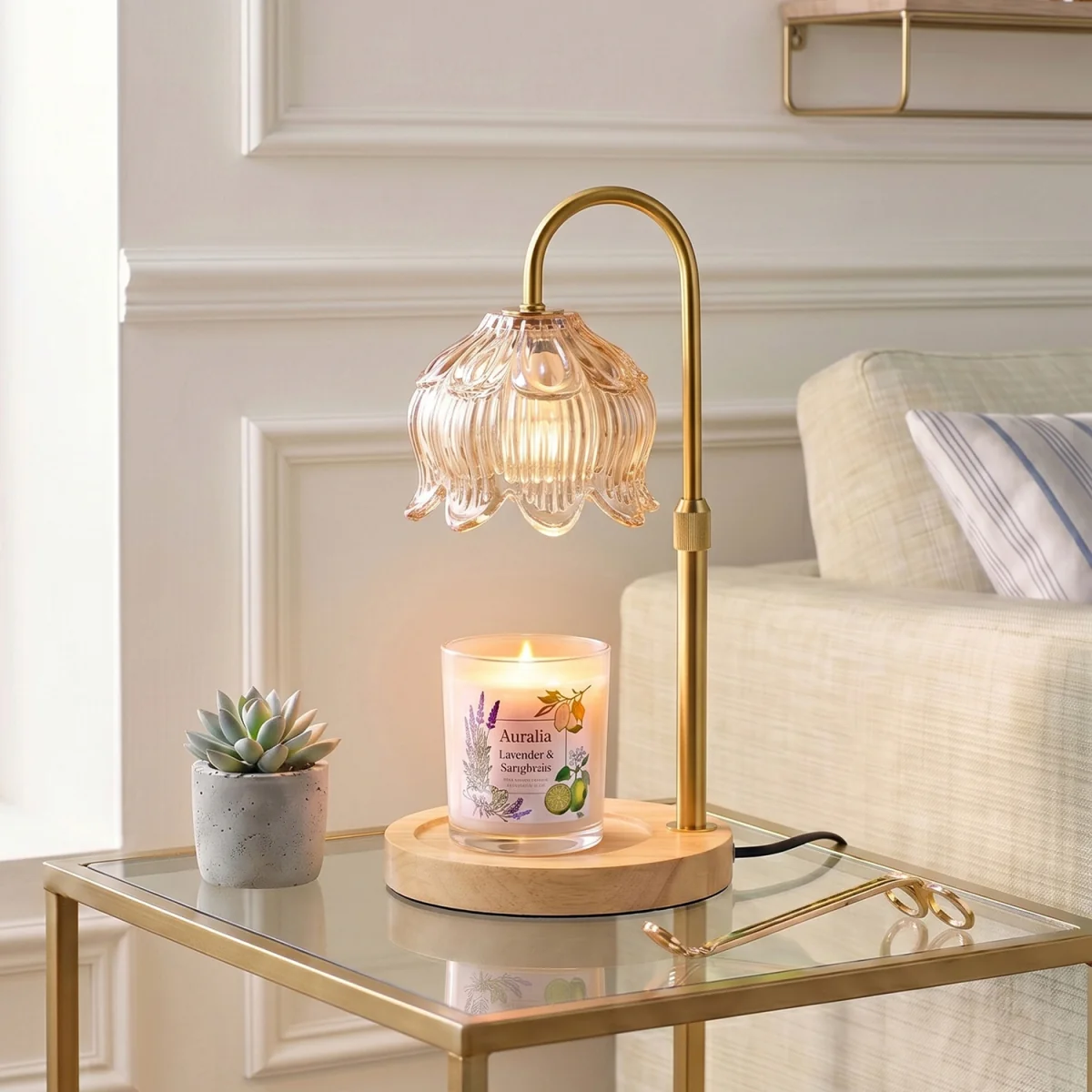 Adjustable Dimmable Candle Warmer Lamp - Neutral – image 8
