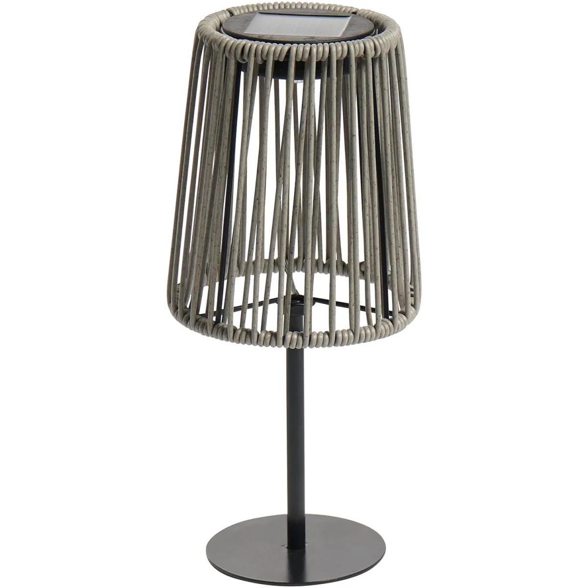 Solar Rattan Floor Lamp - Grey – image 2
