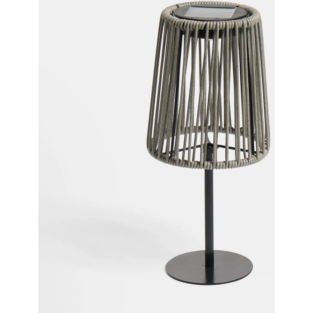 Solar Rattan Floor Lamp - Grey – image 7