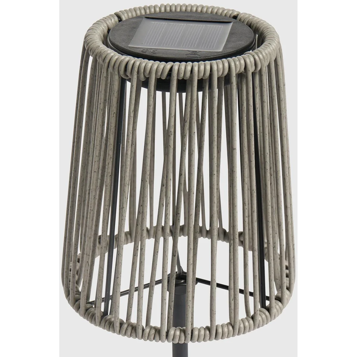 Solar Rattan Floor Lamp - Grey – image 9