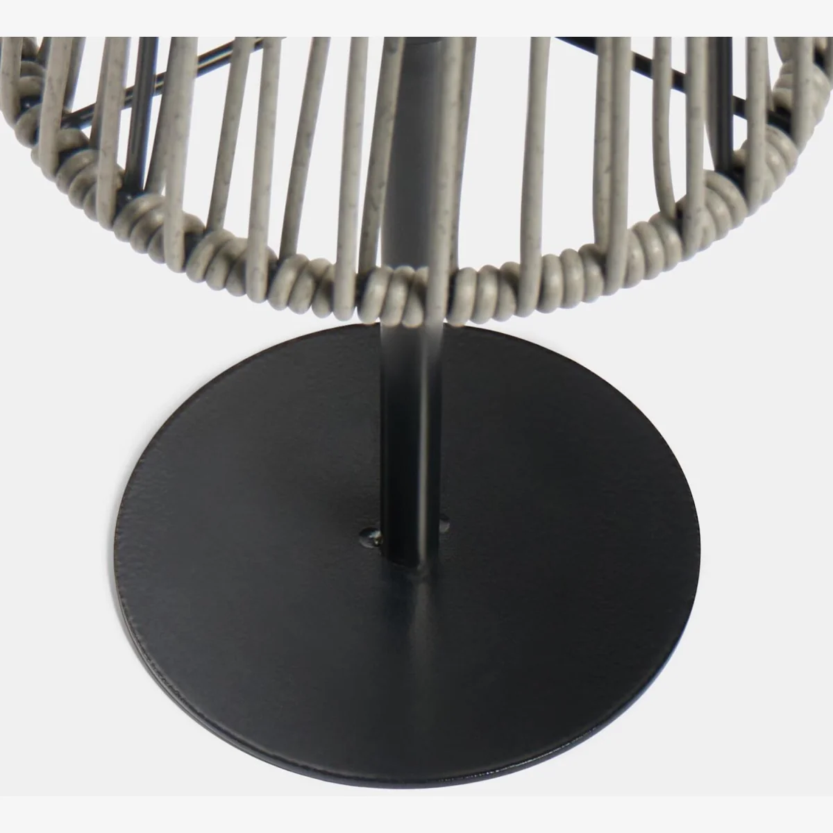 Solar Rattan Floor Lamp - Grey – image 1