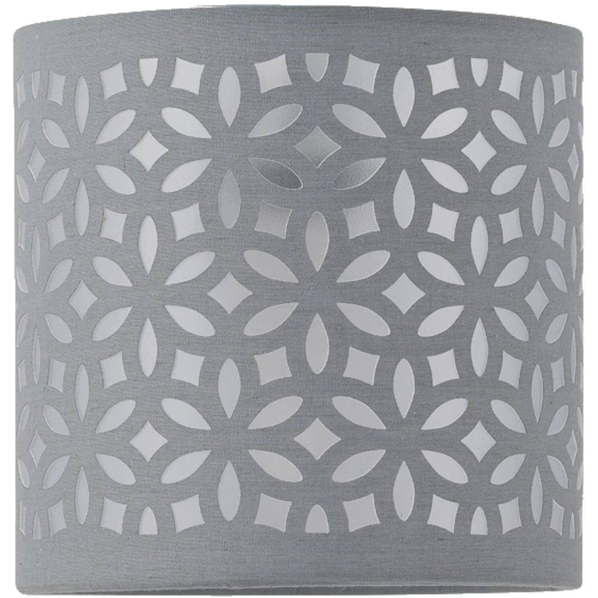 Set Of 2 Buck Clear Glass Globe Table Lamps With Grey Cut Outshade - Clear & Grey – image 6