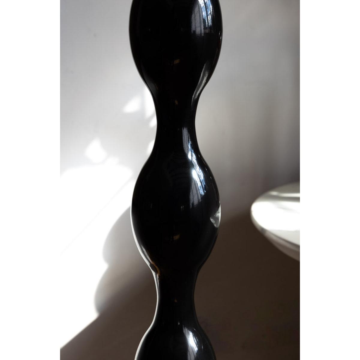 Black Wavy Retro Floor Light – image 2