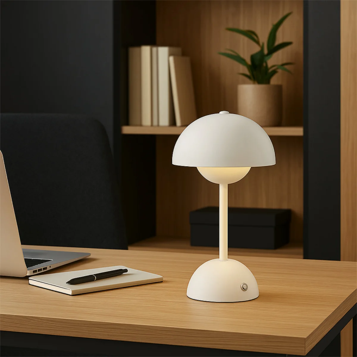 Eleanor White Led Rechargeable Touch Table Lamps Twin Pack - Matt White – image 4