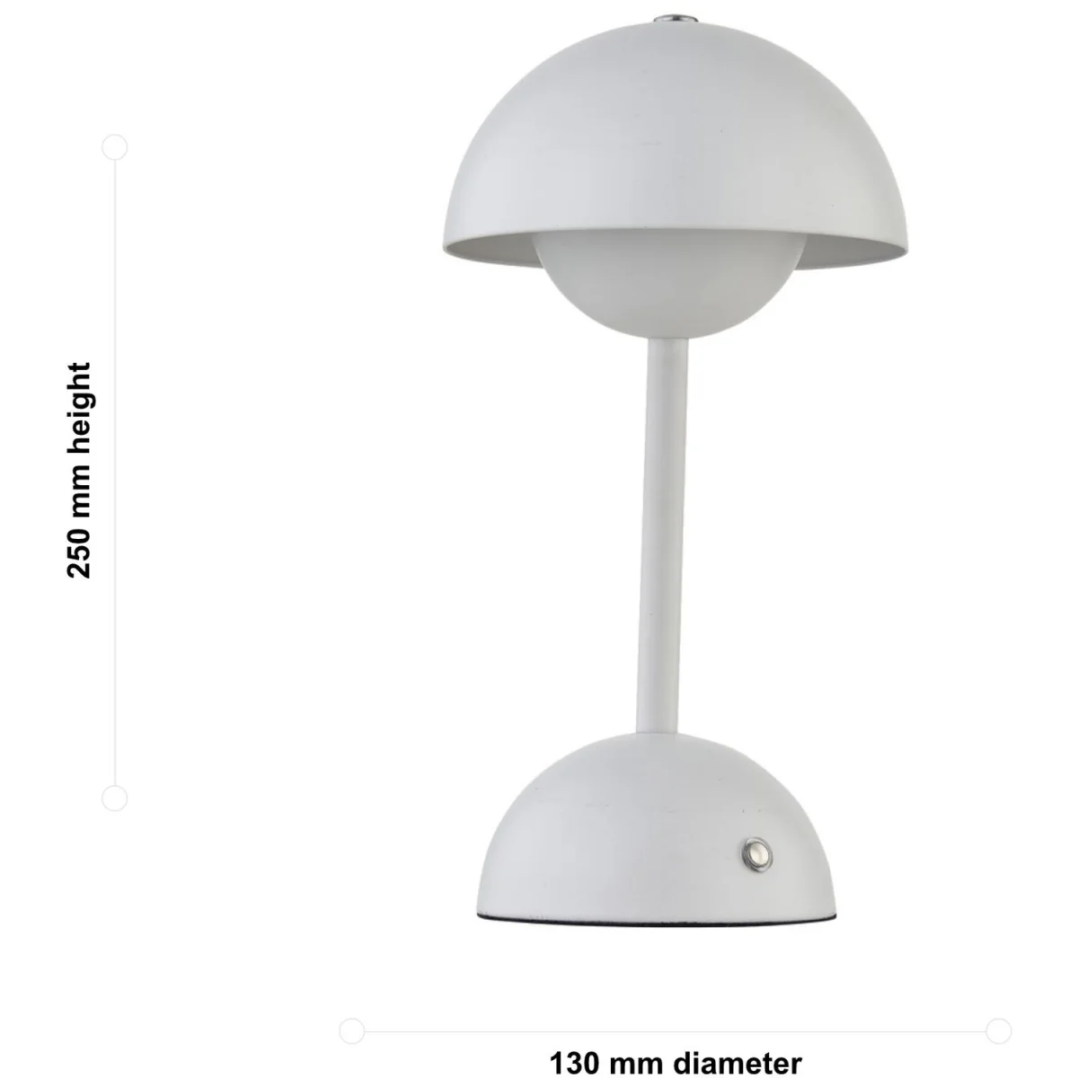 Eleanor White Led Rechargeable Touch Table Lamps Twin Pack - Matt White – image 6
