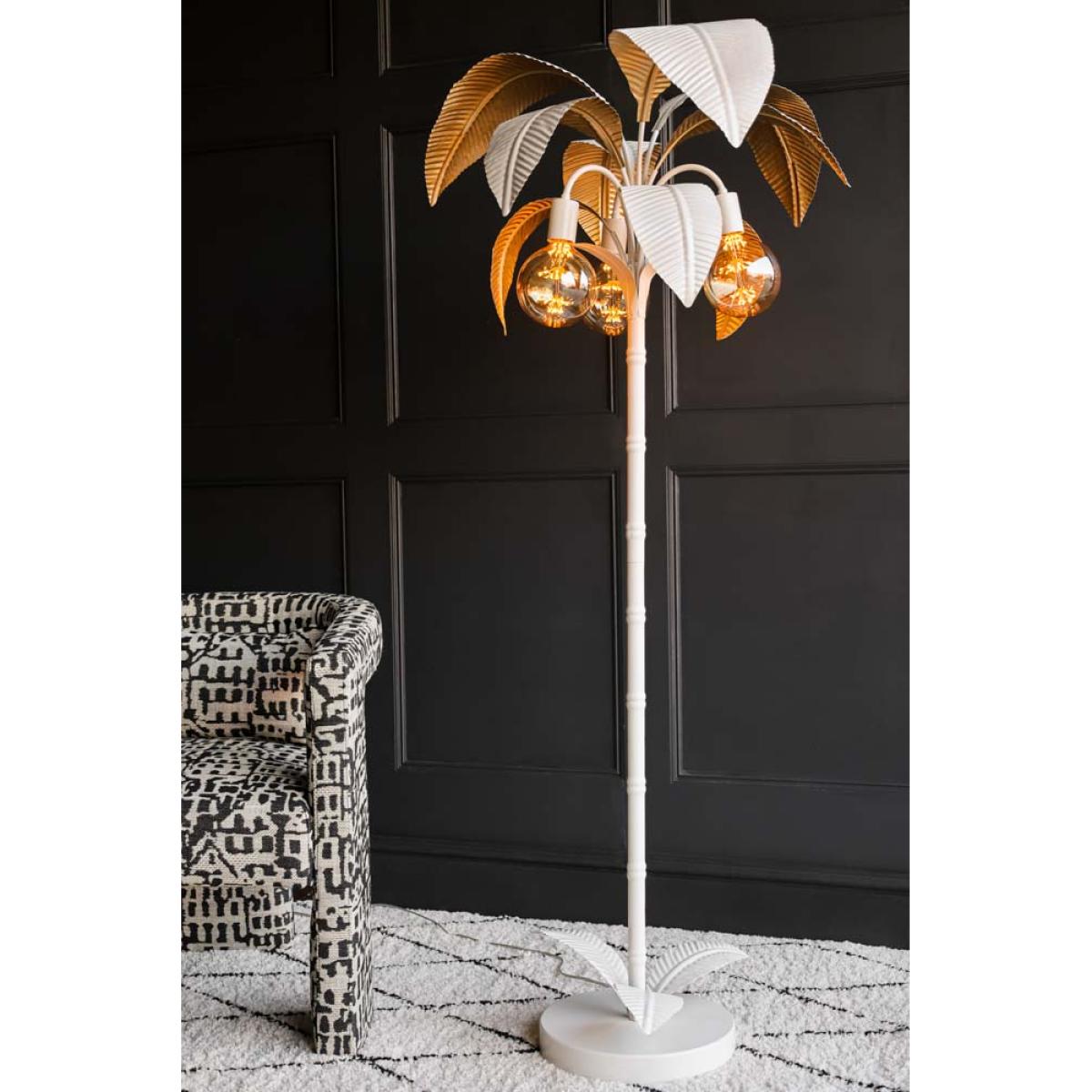 White Palm Tree Floor Lamp – image 2