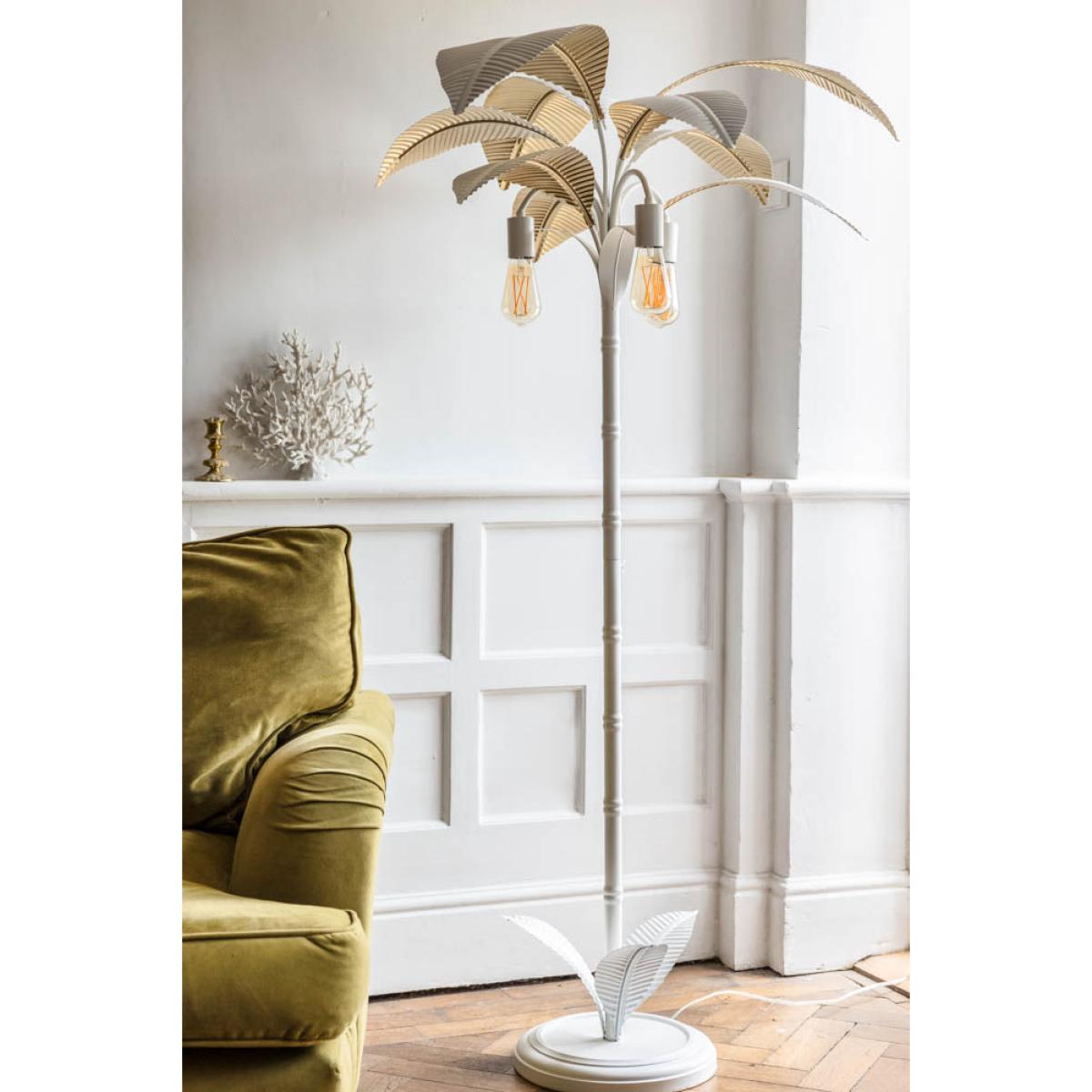 White Palm Tree Floor Lamp – image 6