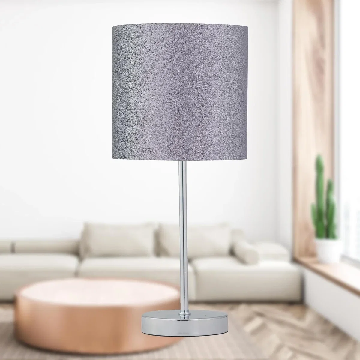 Chrome Stick Table Lamp Base Only - Chrome – image 4