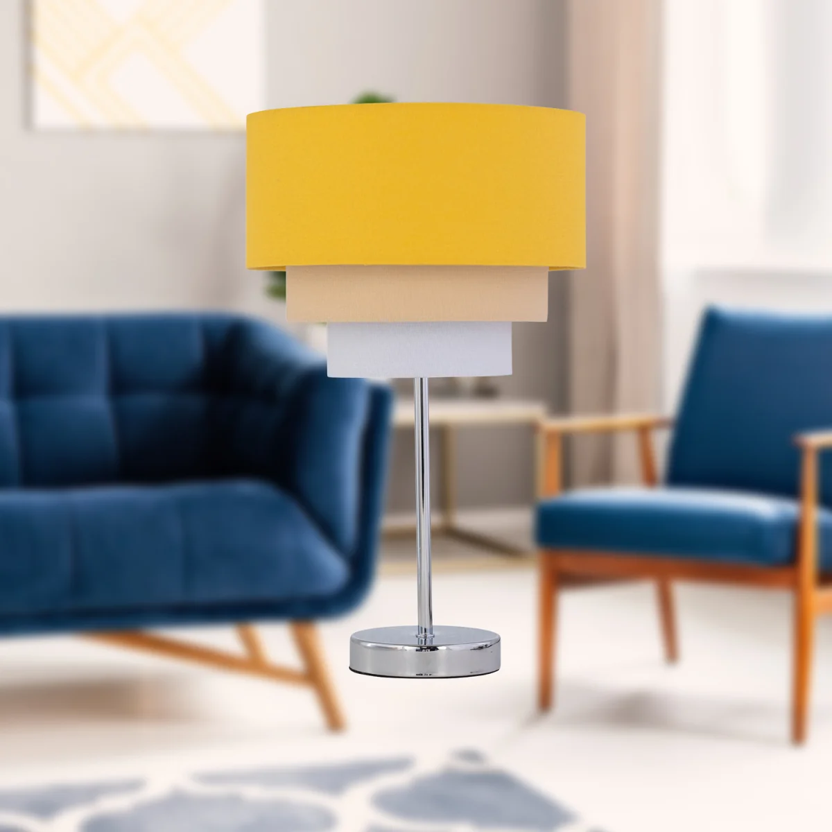 Set Of 2 Stick Touch Base Only Table Lamps - Polished Chrome Plate – image 2