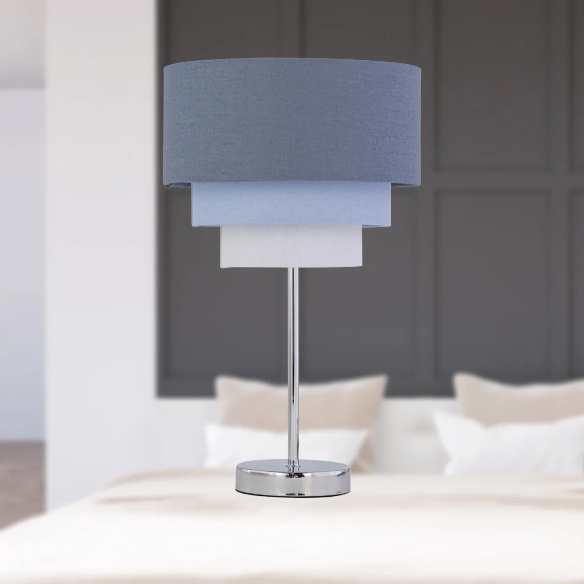 Set Of 2 Stick Touch Base Only Table Lamps - Polished Chrome Plate – image 7