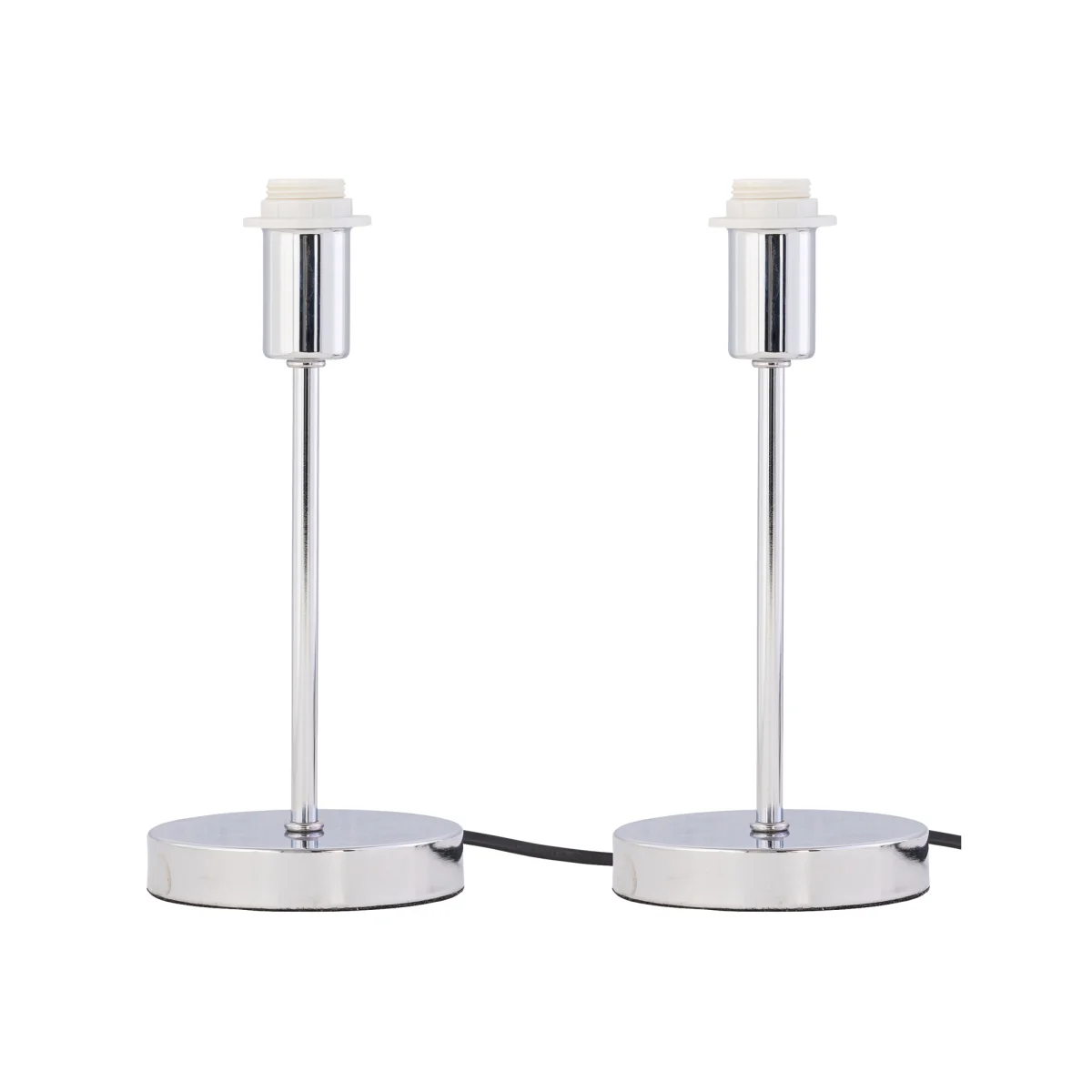 Set Of 2 Stick Touch Base Only Table Lamps - Polished Chrome Plate – image 1