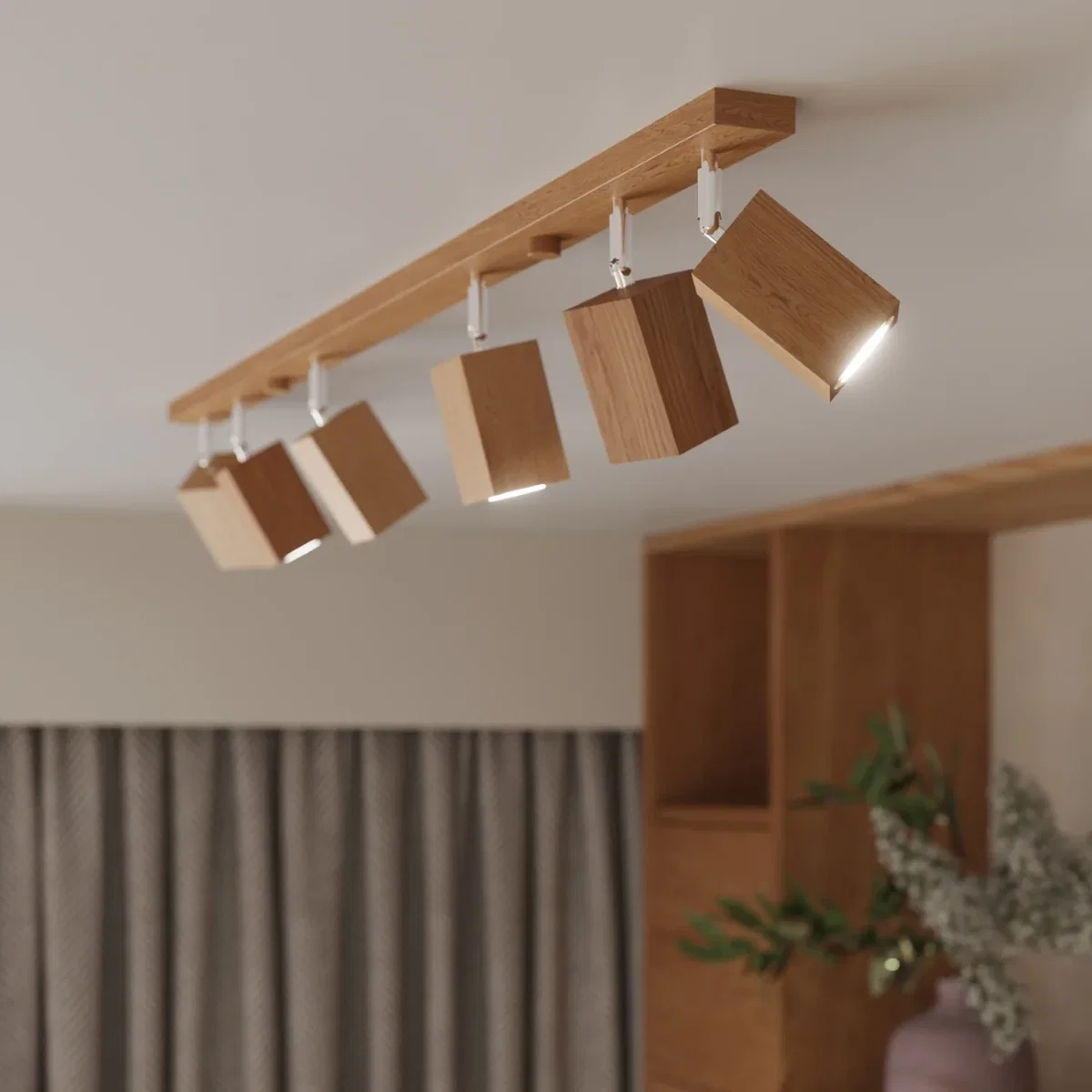 Ceiling lamp KEKE 10 oak - oak – image 5