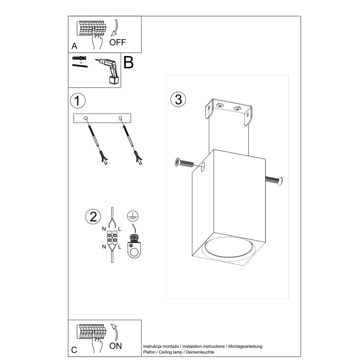 Ceiling lamp KEKE 10 oak - oak – image 7