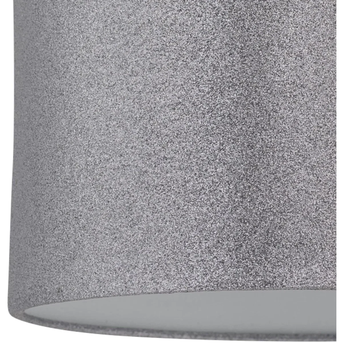 Antique Brass Stick Table Lamp With Grey Glitter Shade - Silver Grey Glitter – image 5