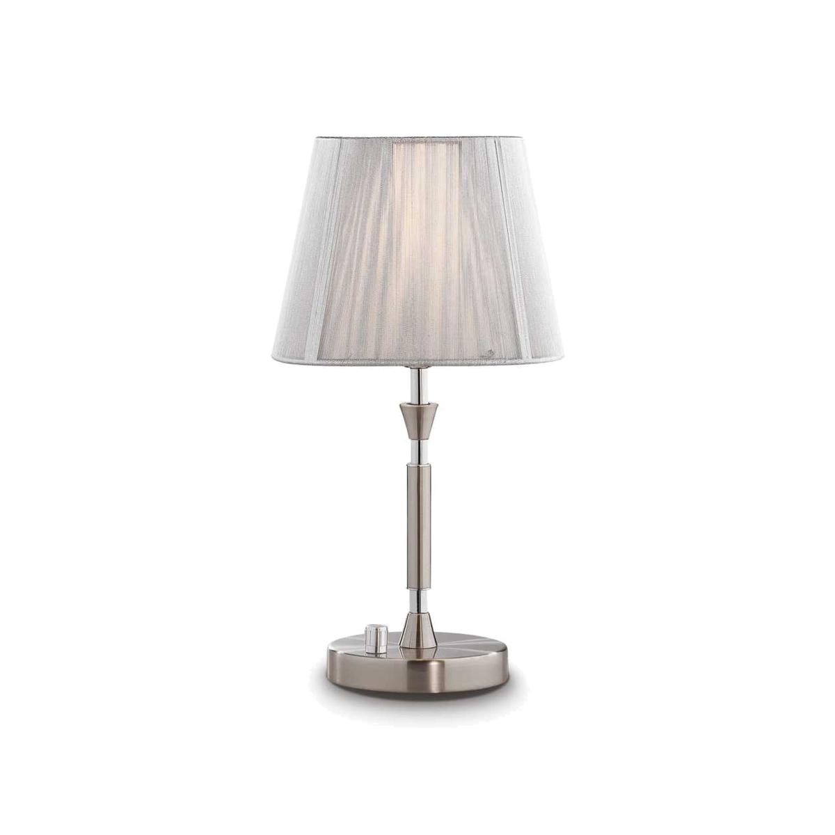 Paris 1 Light Table Lamp - Satin Nickel