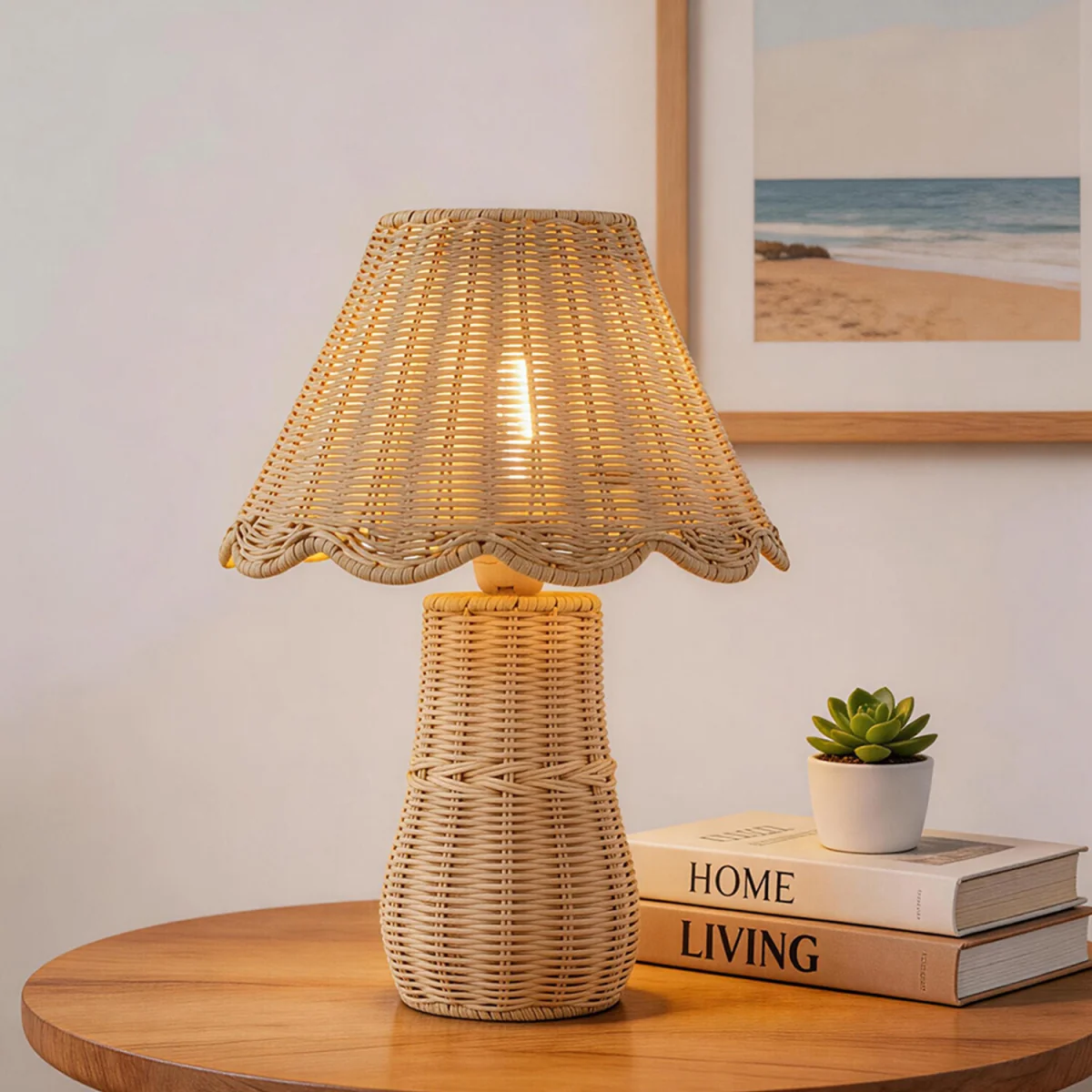 Isla Rattan Table Lamp - Natural – image 5