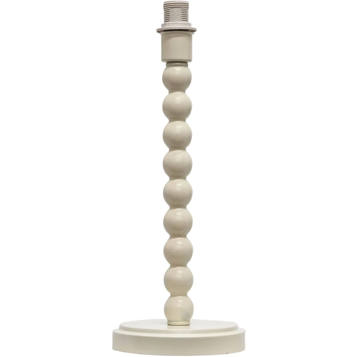 Bobbin Ivory Lamp With Natural Cotton Shade - Ivory & Natural Cotton – image 2