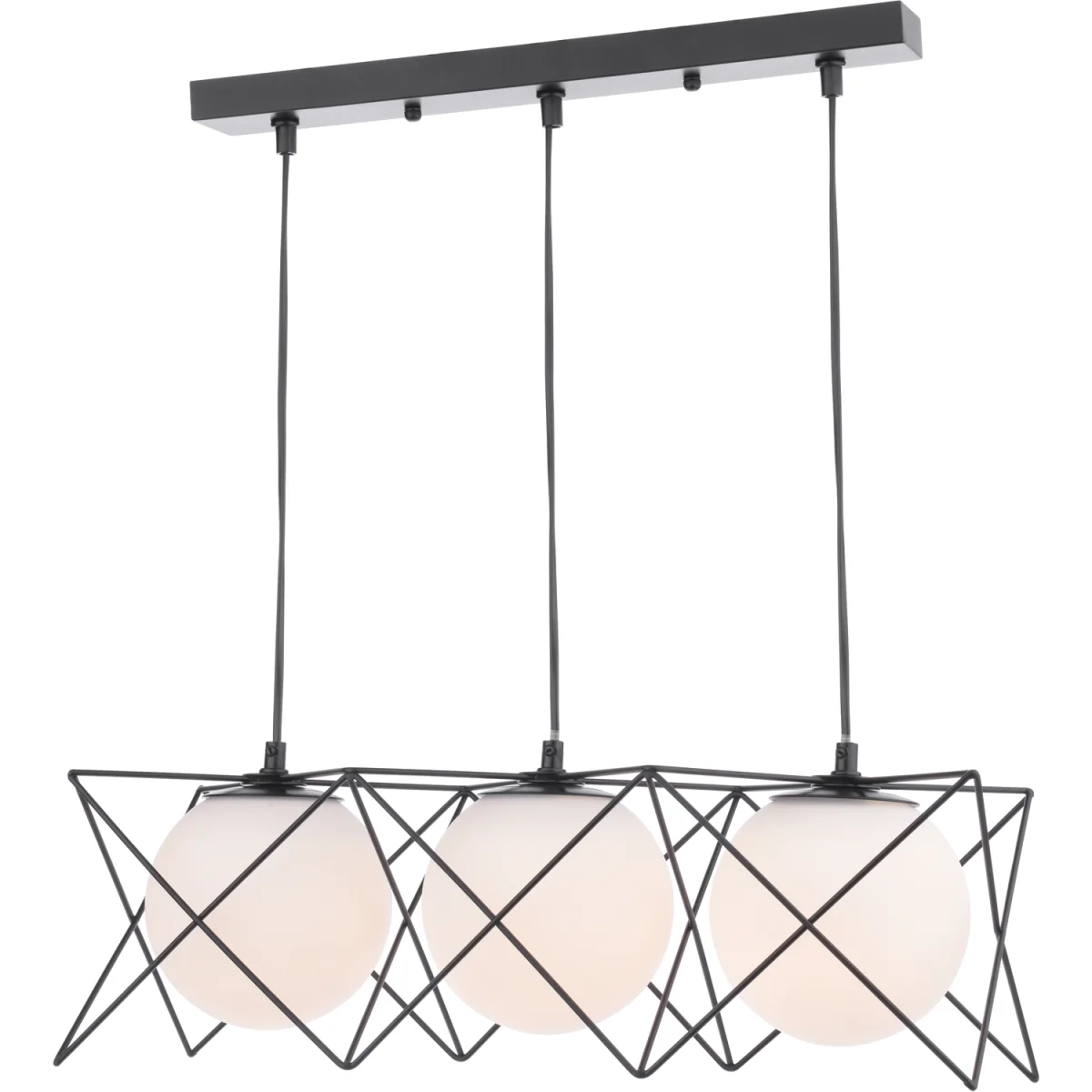 Dreyson 3 Light Bar Pendant Matt Black – image 2