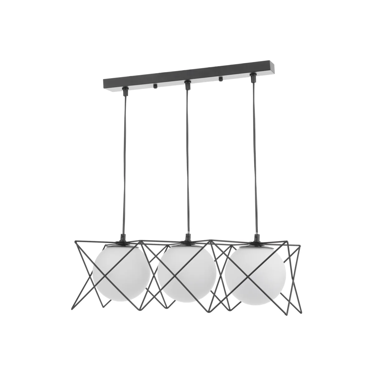 Dreyson 3 Light Bar Pendant Matt Black – image 1