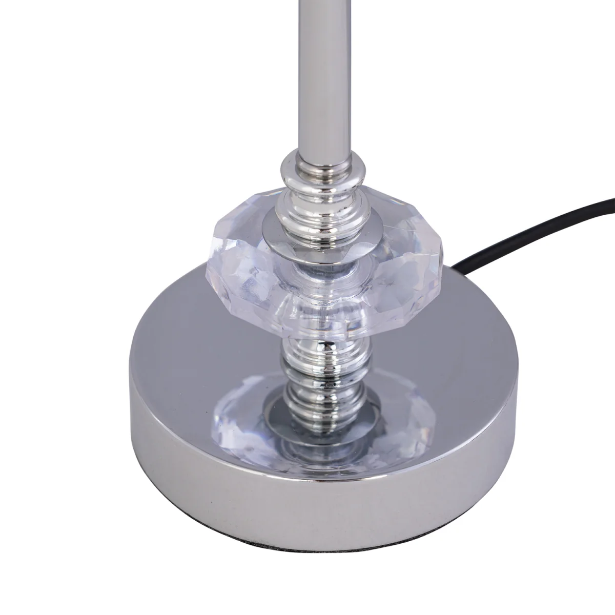 Accent Base Only Table Lamp - Polished Chrome Plate With Clear Acrylic Detail – image 4