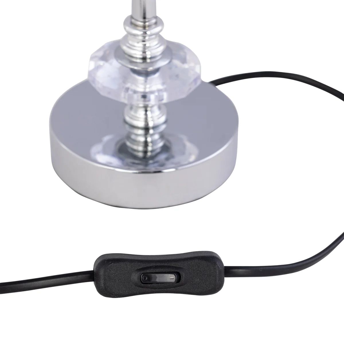 Accent Base Only Table Lamp - Polished Chrome Plate With Clear Acrylic Detail – image 5