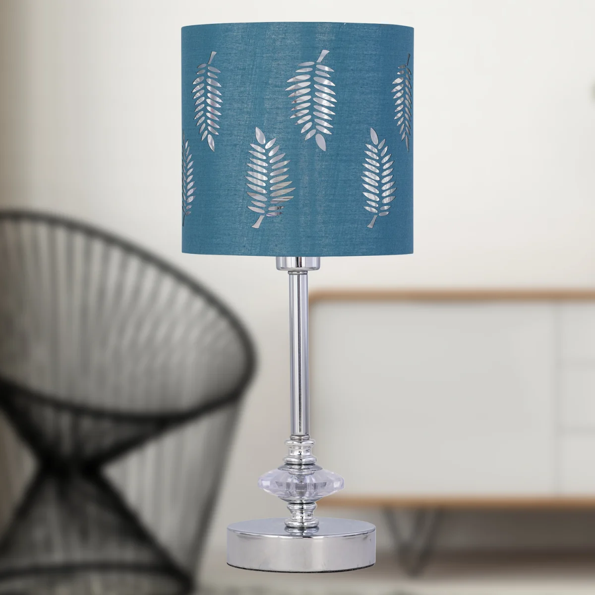 Accent Base Only Table Lamp - Polished Chrome Plate With Clear Acrylic Detail – image 7