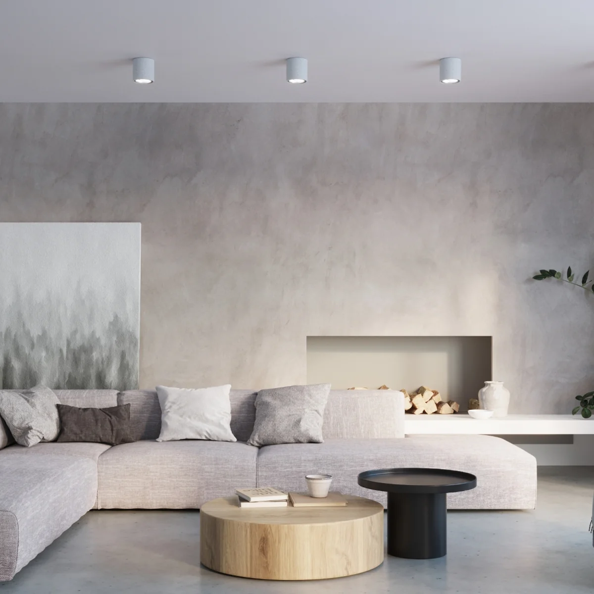 Ceiling lamp CULLO concrete - gray – image 4