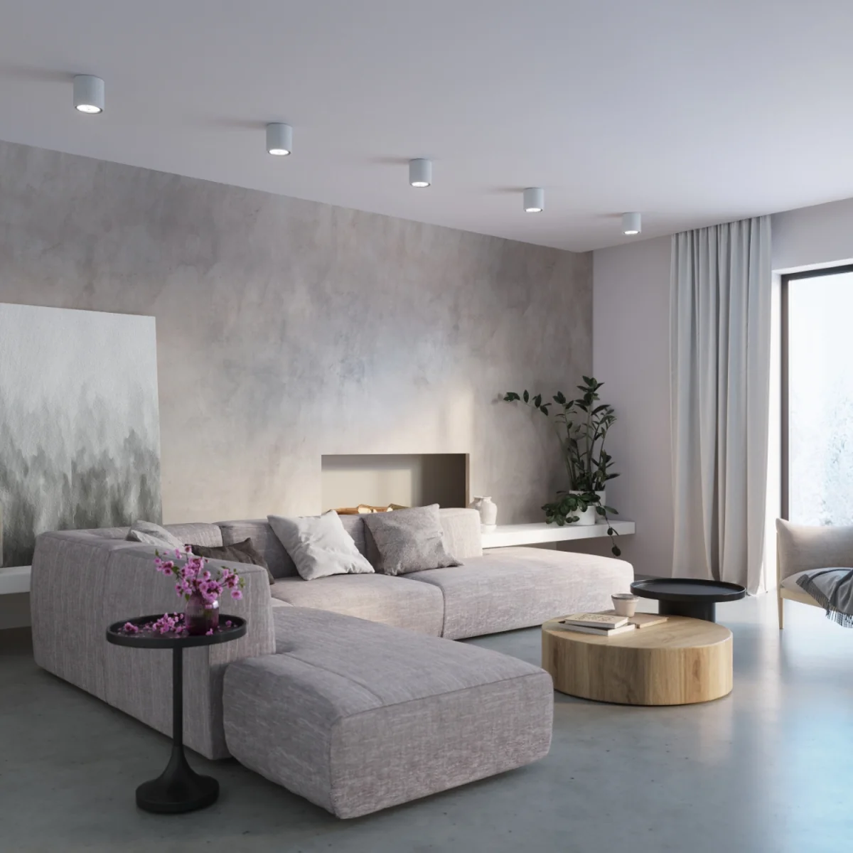 Ceiling lamp CULLO concrete - gray – image 5