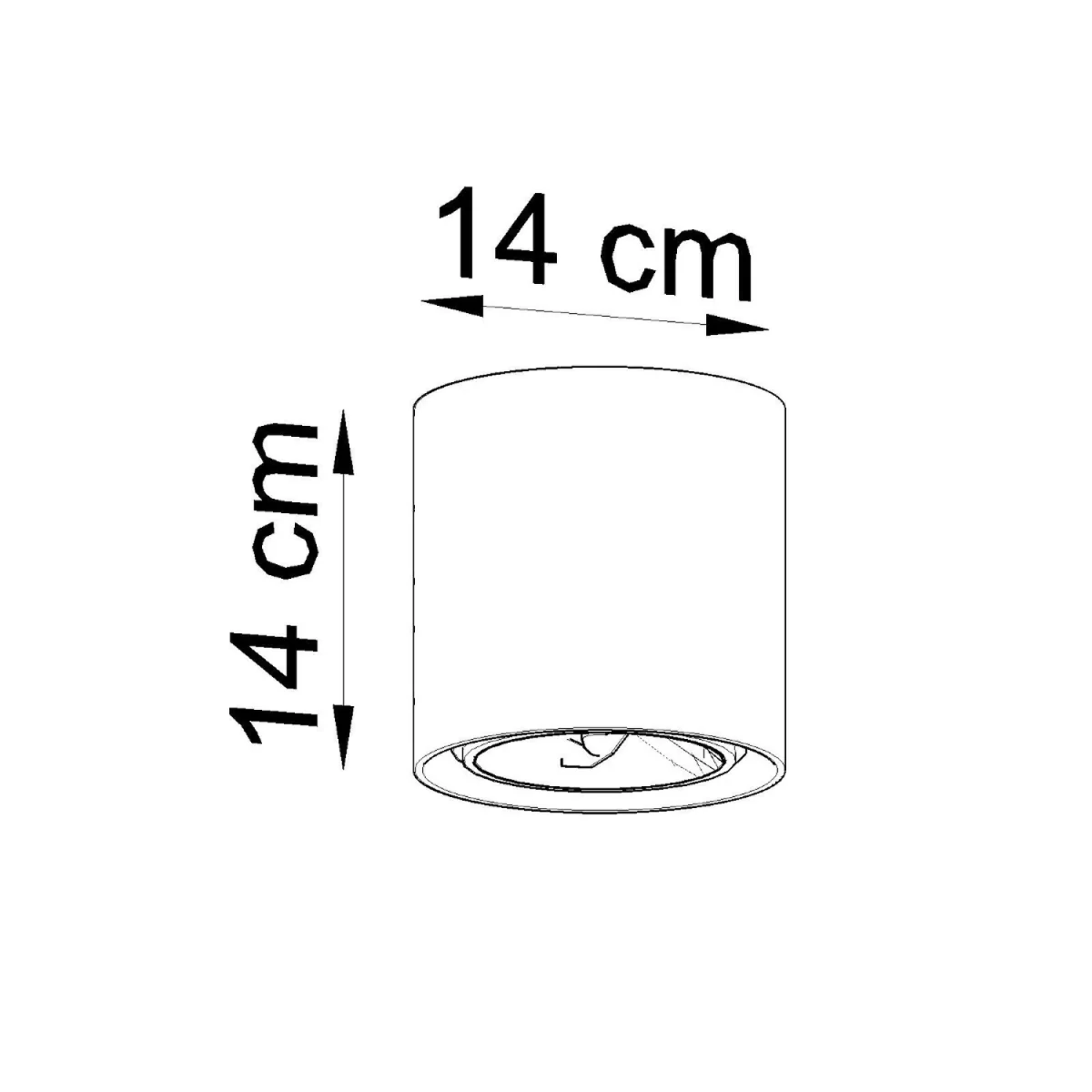 Ceiling lamp CULLO concrete - gray – image 7