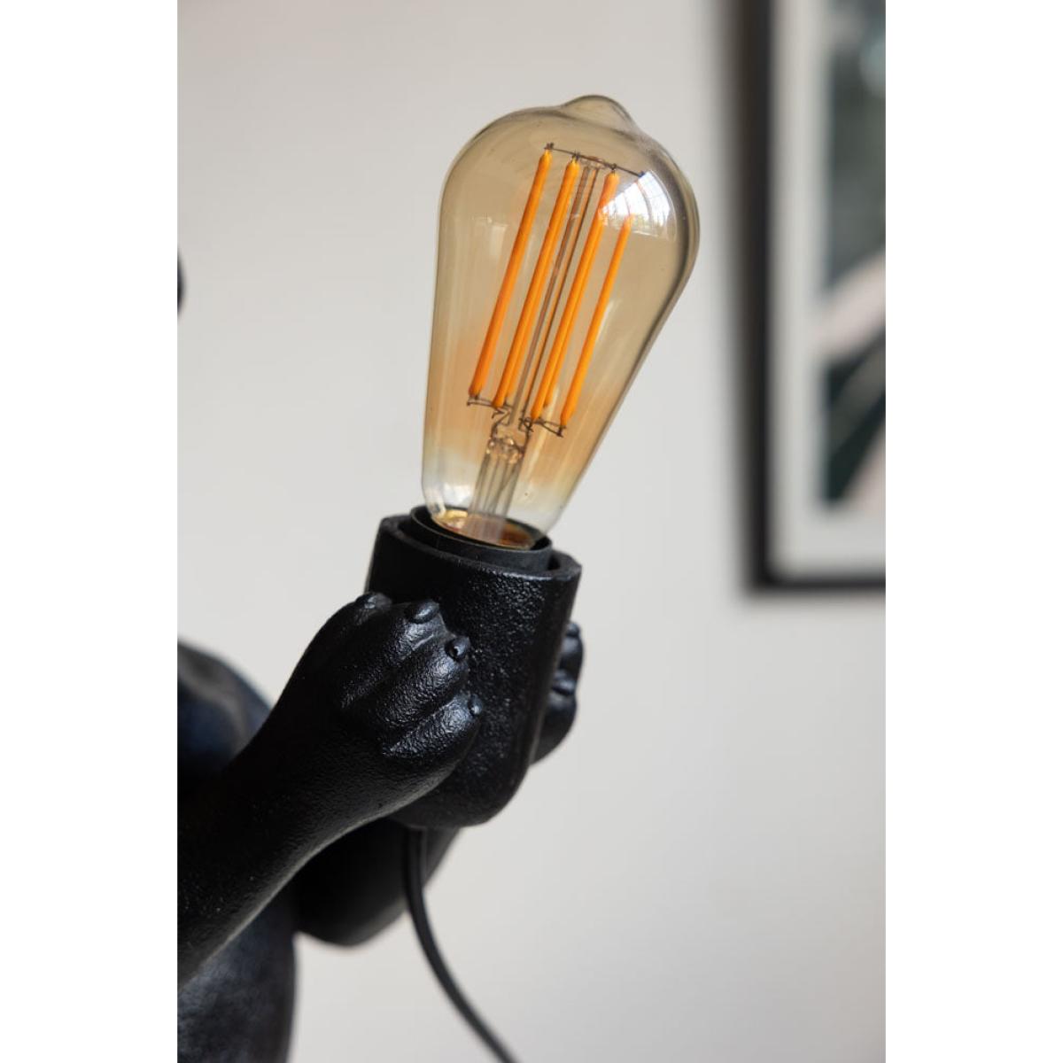 Quirky Black Dog Lamp – image 6