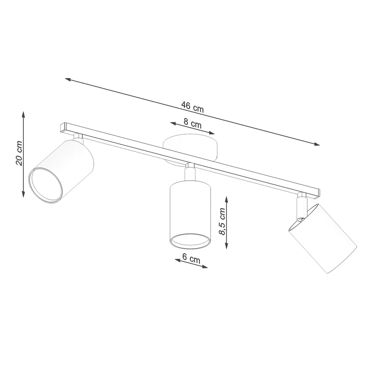 Ceiling lamp LEMMI 3 white - black – image 8