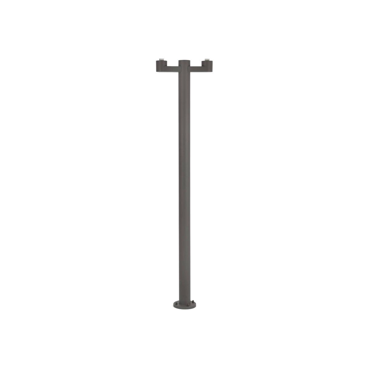 Structure 2 Light Outdoor Lamp Post Base Only - Dark Grey