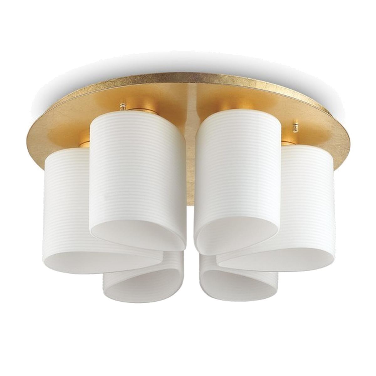 Daisy Indoor 6 Lights Flush Ceiling Lamp - Gold