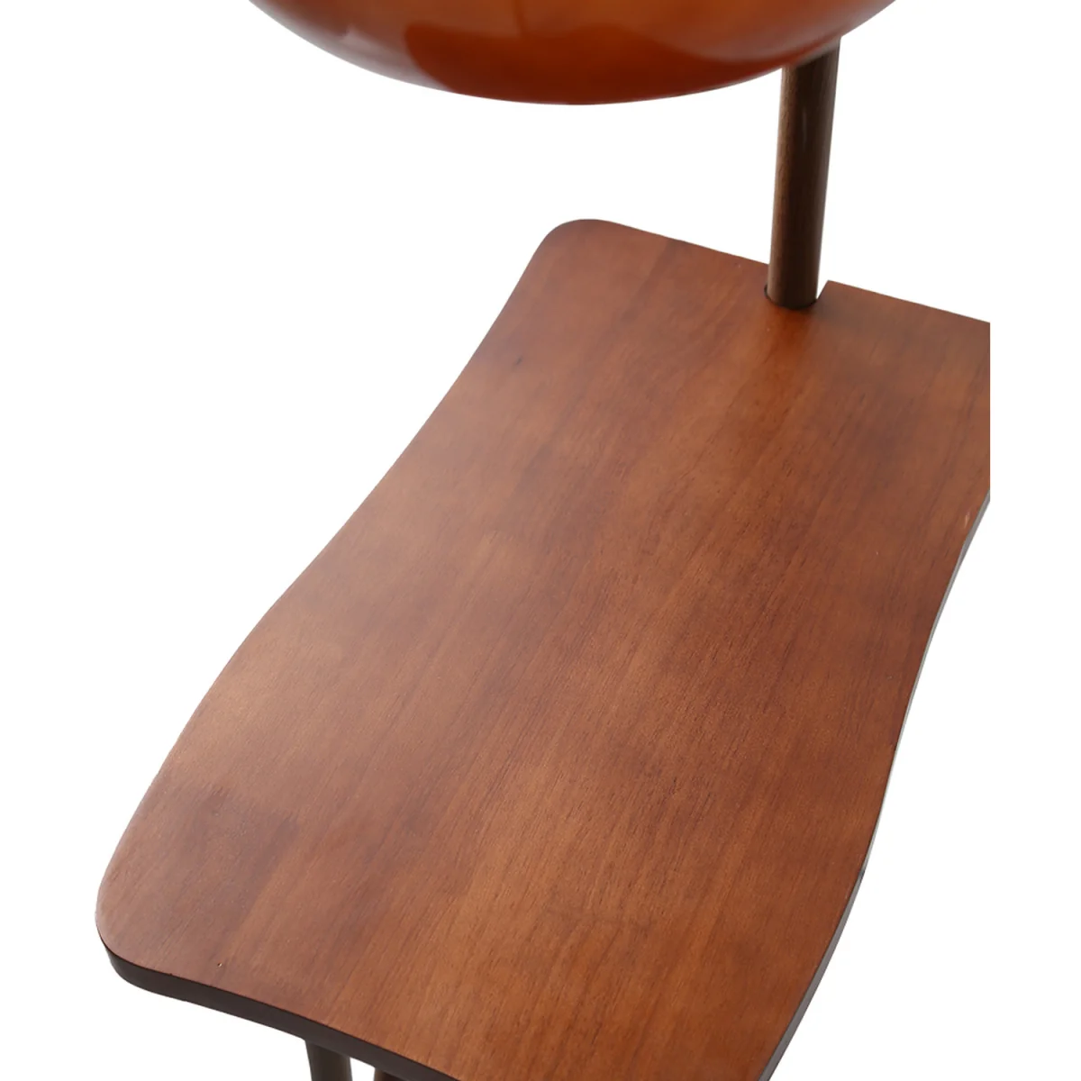 Elegant Light Floor Lamp With Table - Rosewood – image 2