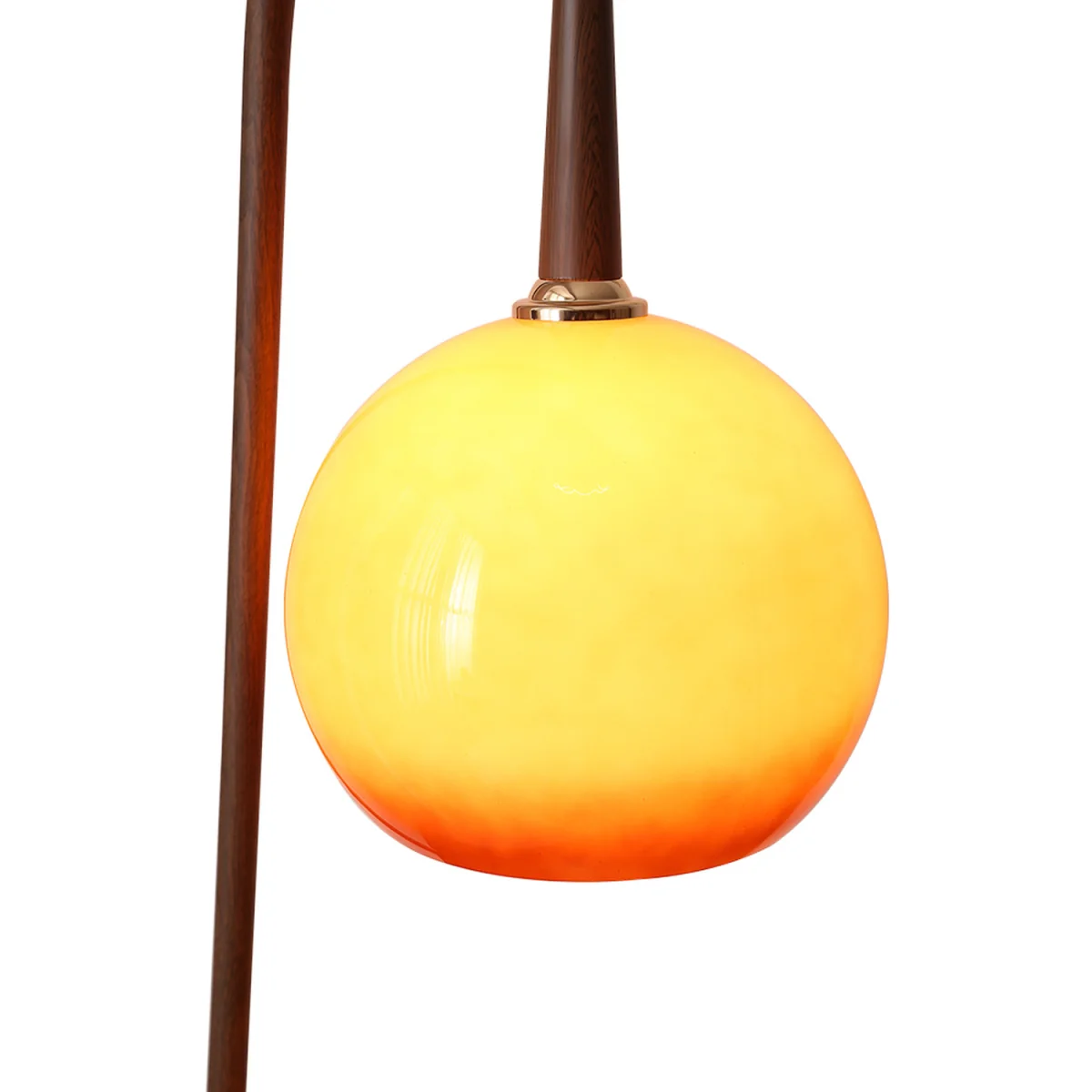 Elegant Light Floor Lamp With Table - Rosewood – image 4