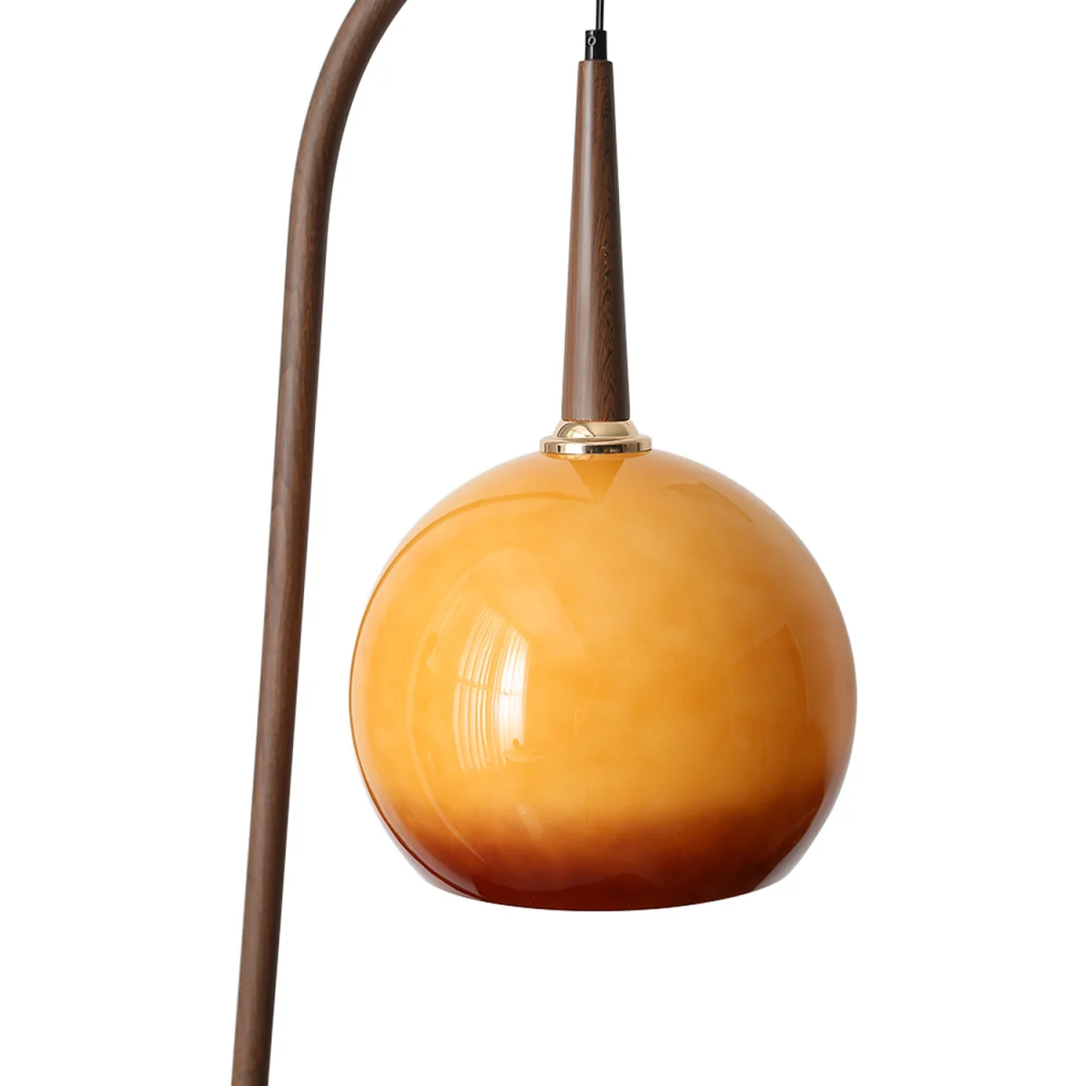 Elegant Light Floor Lamp With Table - Rosewood – image 6