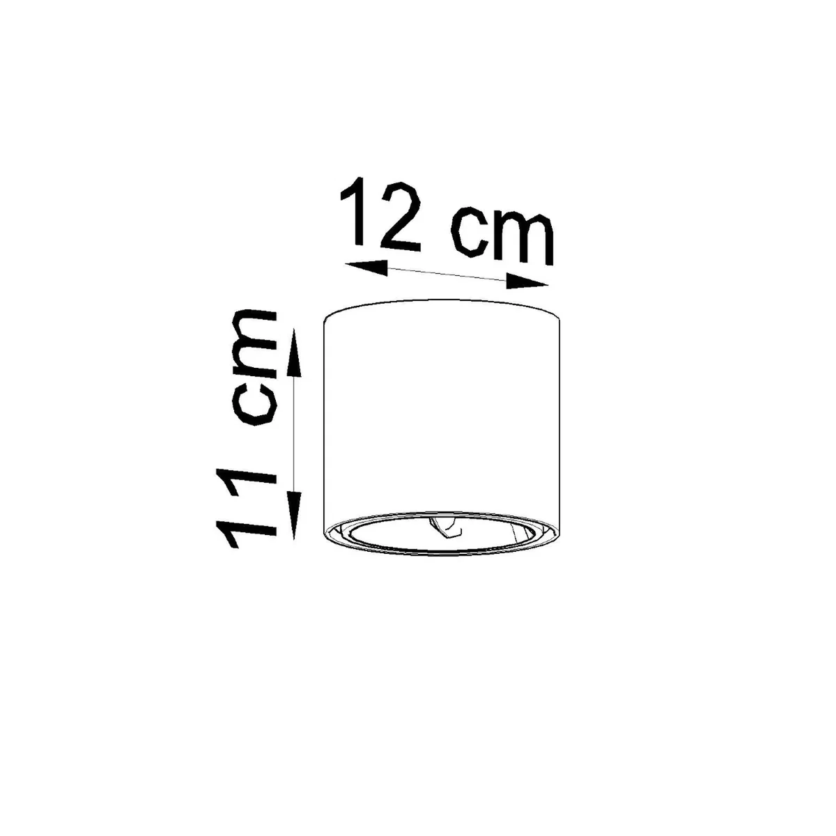 Ceiling lamp TIUBE white - black – image 7