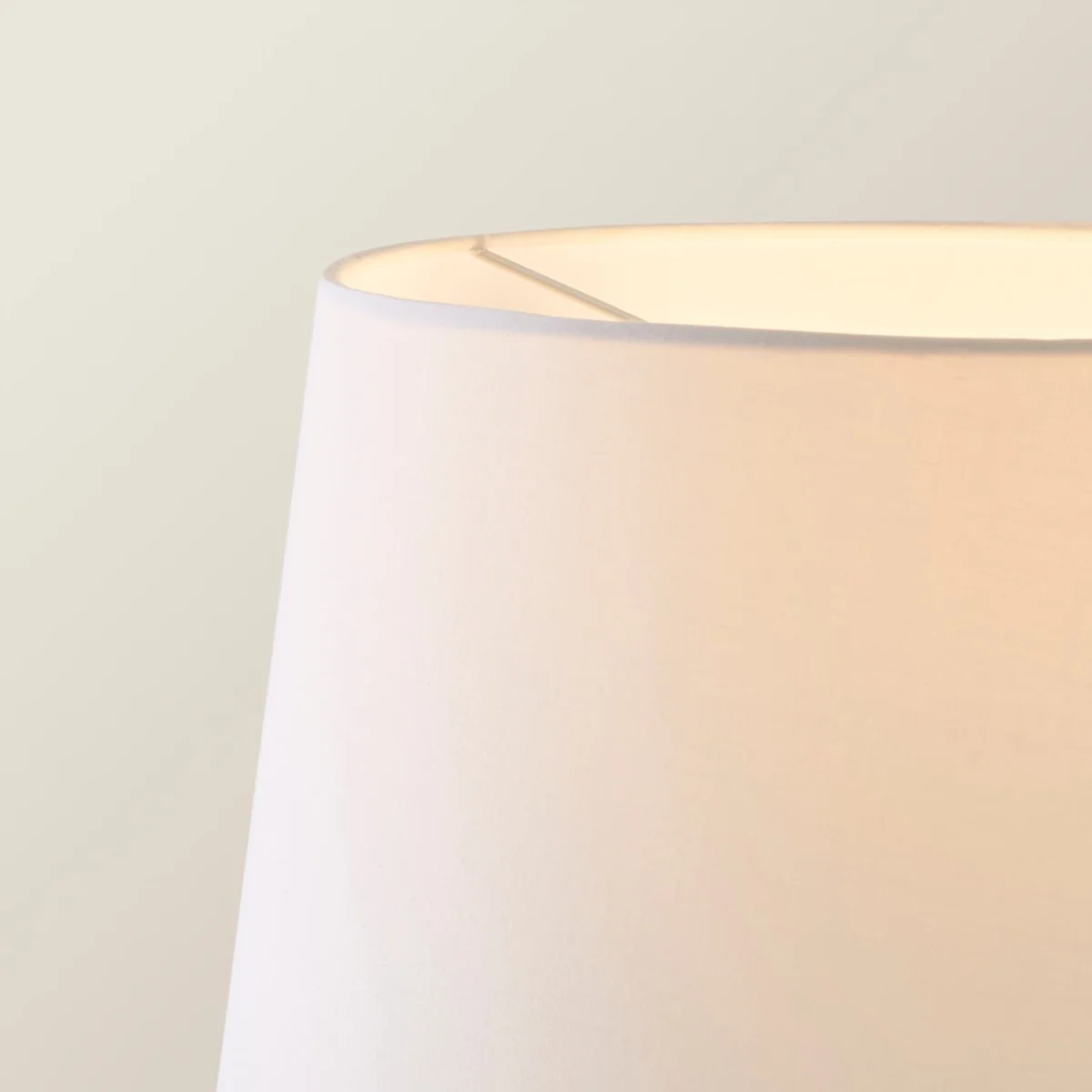 Charlie White Stem Table Lamp Beige Taper Shade - Neutral / Yes - Cream – image 5