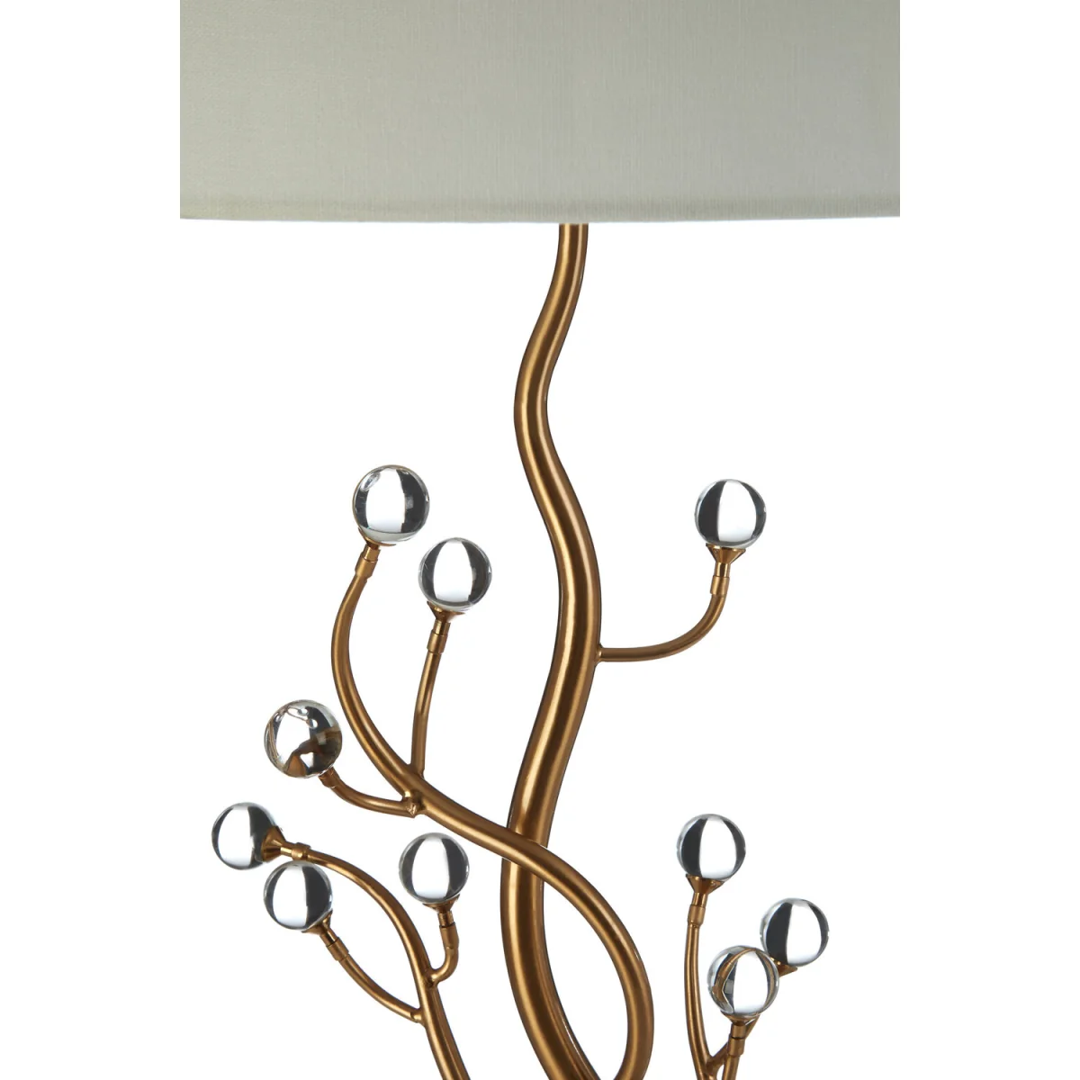 Zeva Table Lamp - Gold, White – image 3
